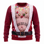 JollyBod Festive Dad Bod Christmas sweater fair tone product photo