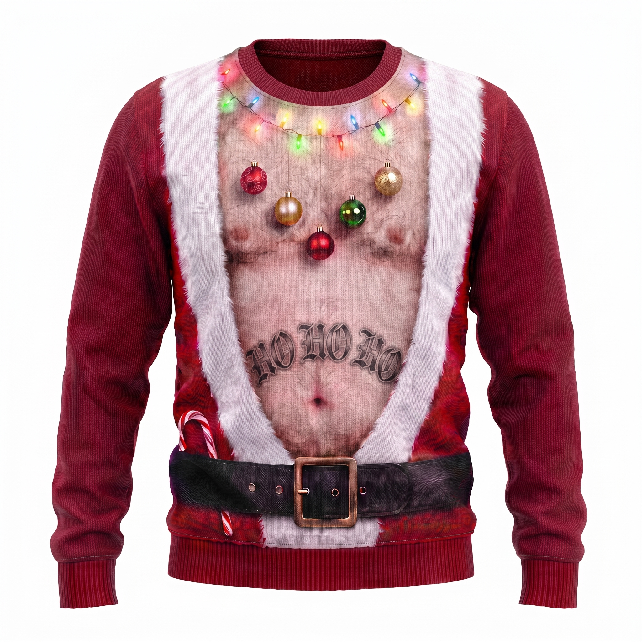 JollyBod Festive Dad Bod Christmas sweater fair tone product photo