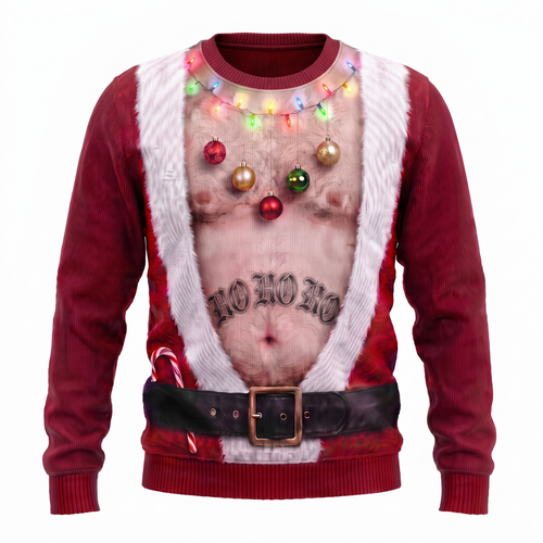JollyBod Festive Dad Bod Christmas sweater fair tone product photo