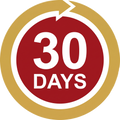 30-Day Warranty badge icon transparent