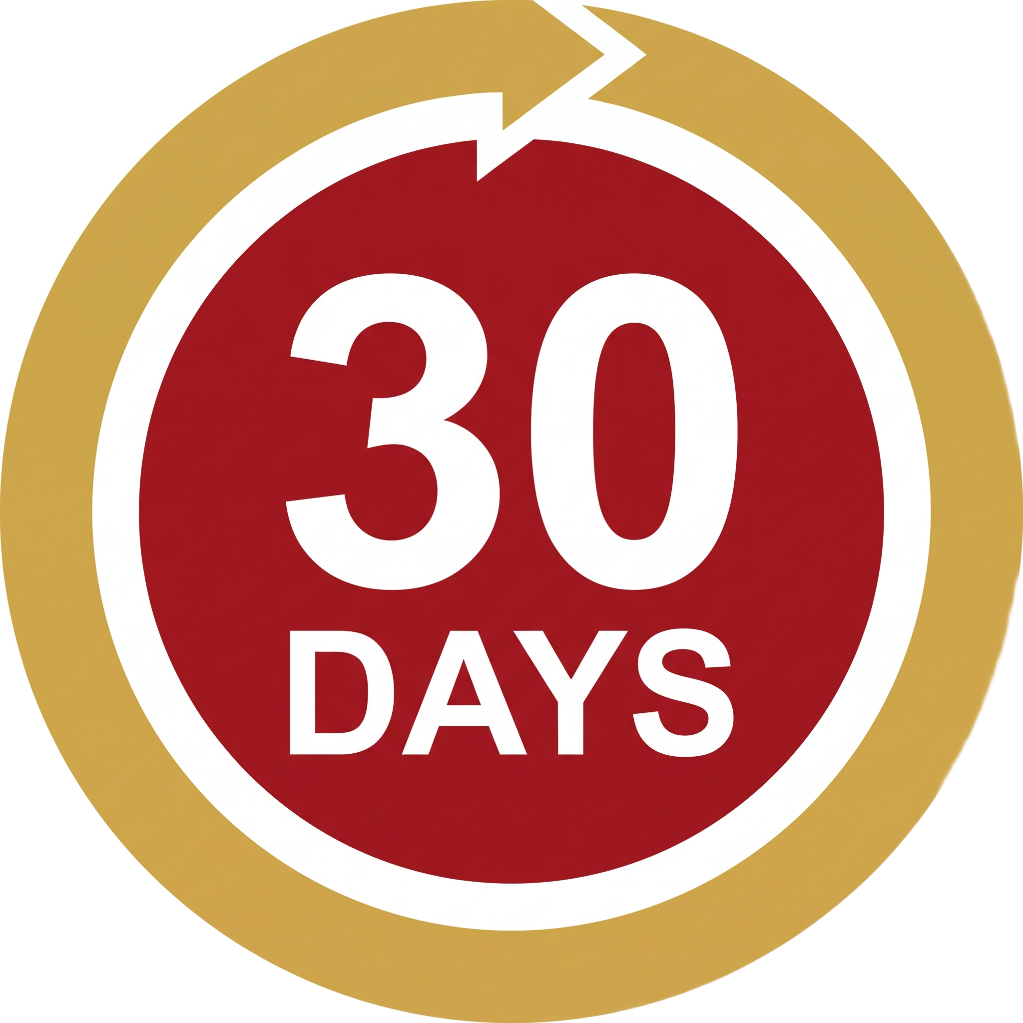 30-Day Warranty badge icon transparent