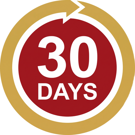 30-Day Warranty badge icon transparent